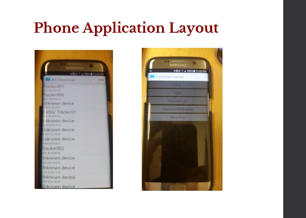 Phone Application Layout 