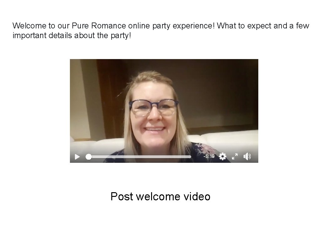 Welcome to our Pure Romance online party experience! What to expect and a few