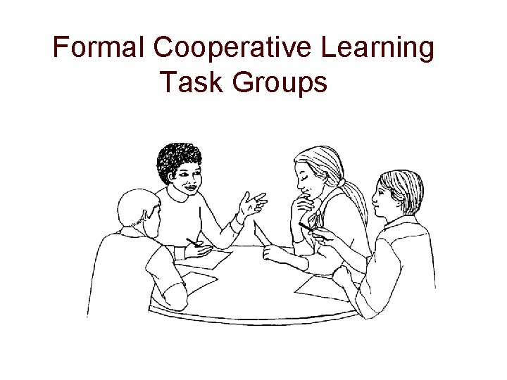 Formal Cooperative Learning Task Groups 