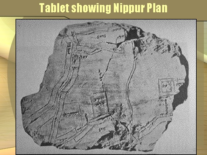 Tablet showing Nippur Plan 