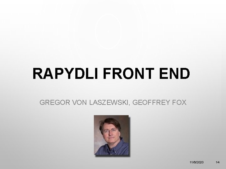 RAPYDLI FRONT END GREGOR VON LASZEWSKI, GEOFFREY FOX 11/6/2020 14 