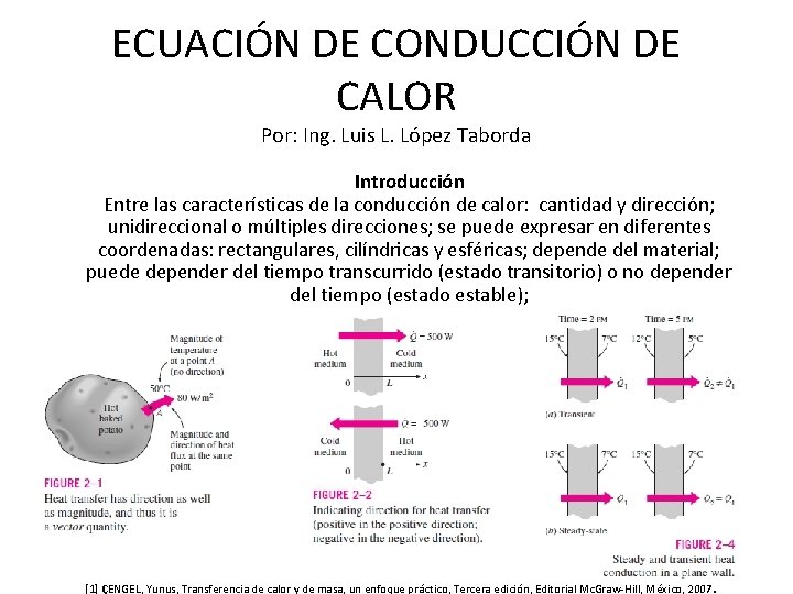 ECUACIN DE CONDUCCIN DE CALOR Por Ing Luis