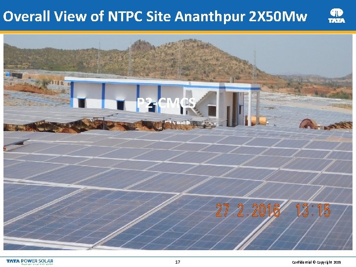 Overall View of NTPC Site Ananthpur 2 X 50 Mw CMCS- P 2 Block