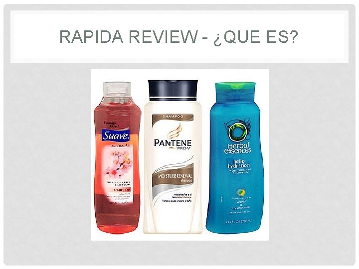 RAPIDA REVIEW - ¿QUE ES? 