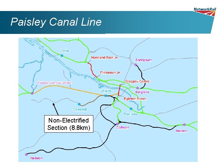 Paisley Canal Line Non-Electrified Section (8. 8 km) 