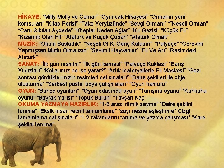 HİKAYE: “Milly Molly ve Çomar” “Oyuncak Hikayesi” “Ormanın yeni komşuları” “Kitap Perisi” “Tako Yeryüzünde”