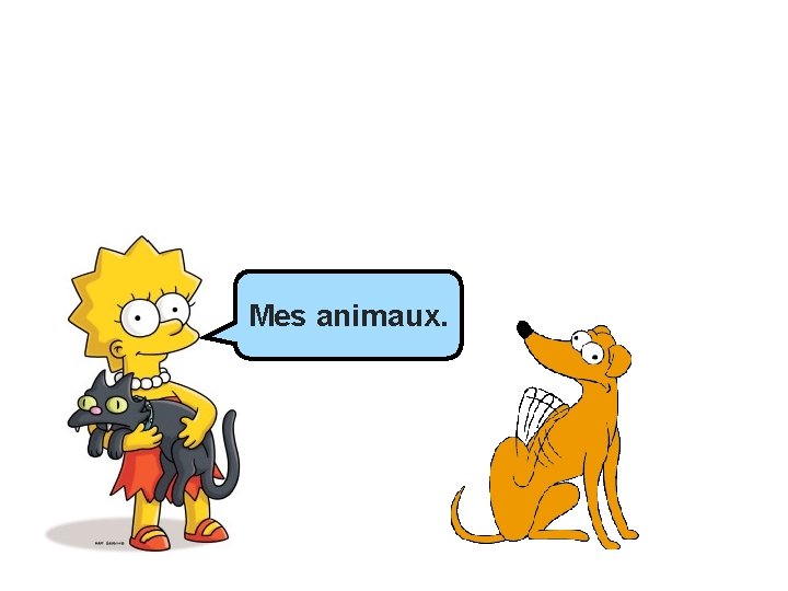 Mes animaux. _______. 