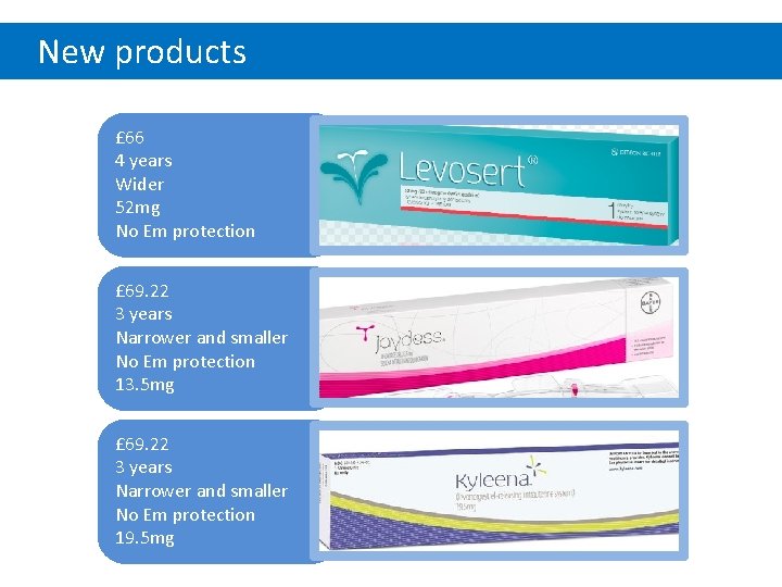 New products £ 66 4 years Wider 52 mg No Em protection £ 69.