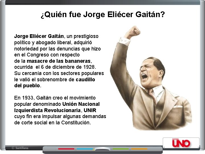 ¿Quién fue Jorge Eliécer Gaitán? Jorge Eliécer Gaitán, un prestigioso político y abogado liberal,