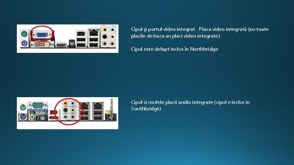 Cipul şi portul video integrat - Placa video integrată (nu toate placile de baza