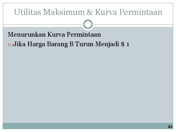 Utilitas Maksimum & Kurva Permintaan Menurunkan Kurva Permintaan Jika Harga Barang B Turun Menjadi