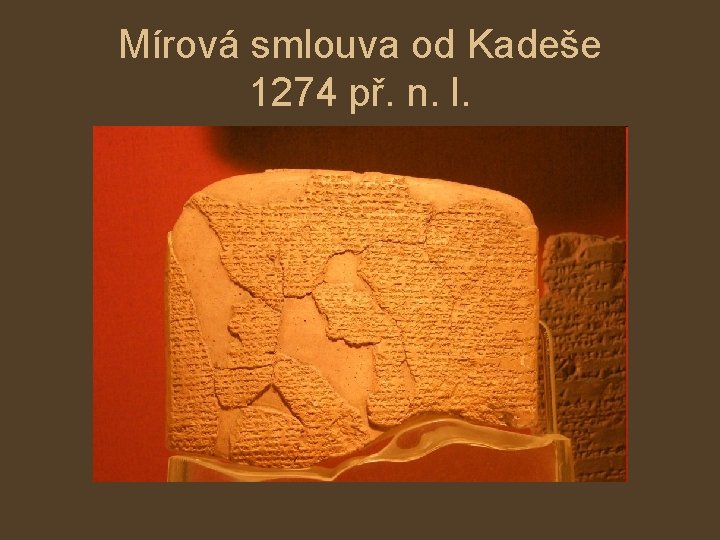 Mírová smlouva od Kadeše 1274 př. n. l. 