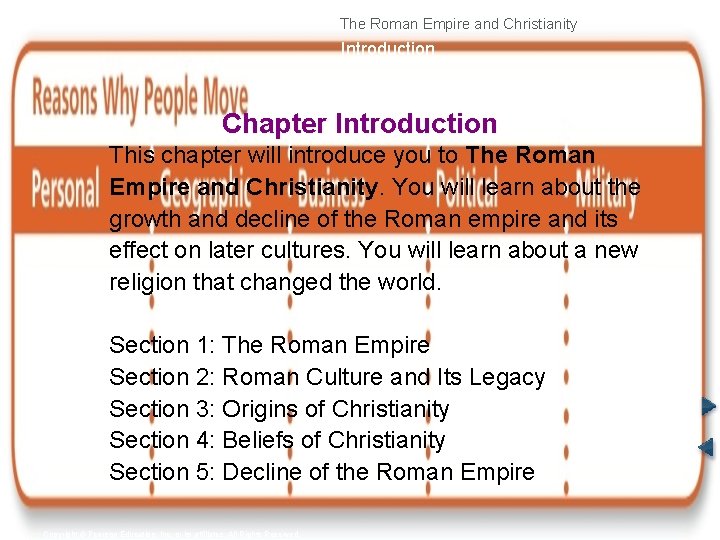 The Roman Empire and Christianity Introduction Chapter Introduction This chapter will introduce you to