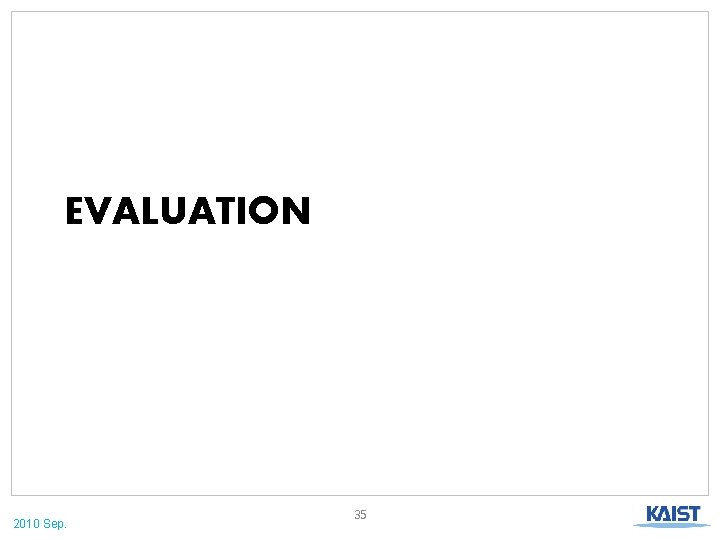 EVALUATION 2010 Sep. 35 