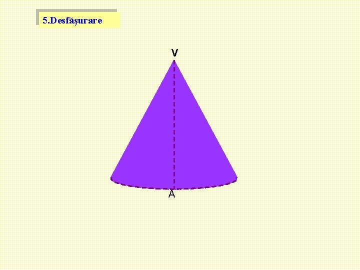 5. Desfăşurare V A 5. Desfăşurare V A