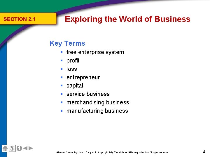 Exploring the World of Business SECTION 2. 1 Key Terms § § § § Exploring the World of Business SECTION 2. 1 Key Terms § § § §