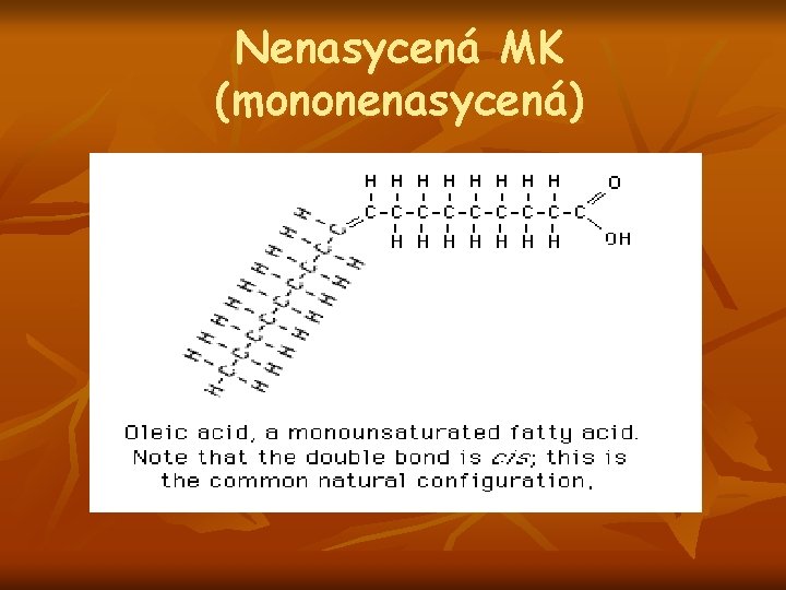 Nenasycená MK (mononenasycená) 