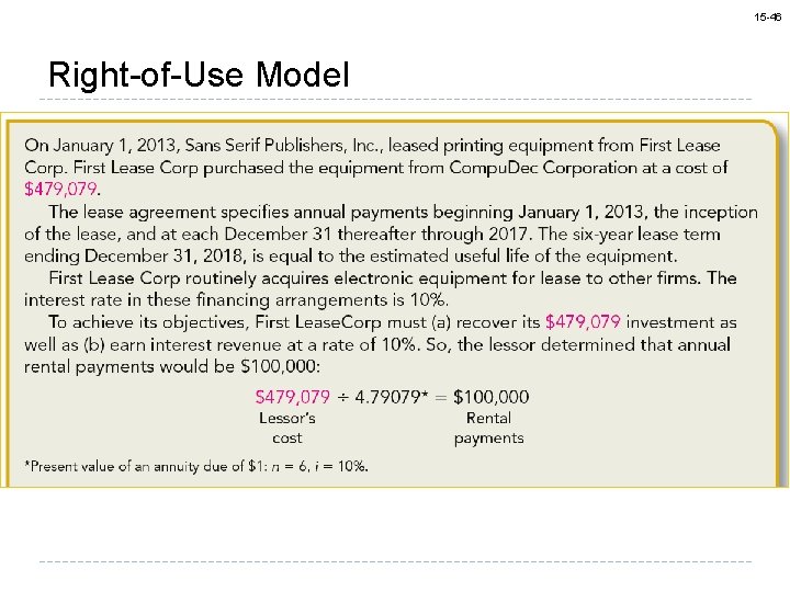 15 -46 Right-of-Use Model 