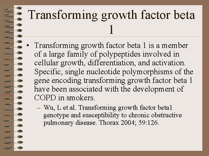 Transforming growth factor beta 1 • Transforming growth factor beta 1 is a member