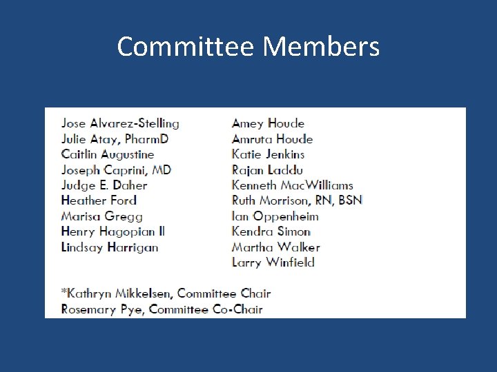 Committee Members 