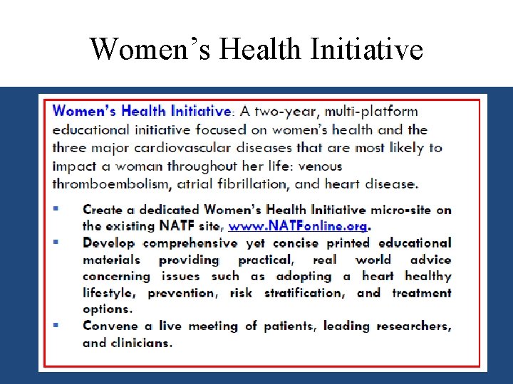 Women’s Health Initiative 