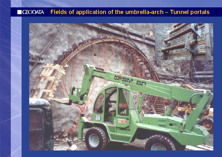 Fields of application of the umbrella-arch – Tunnel portals 