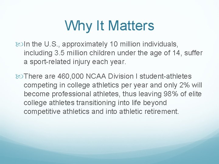 Why It Matters In the U. S. , approximately 10 million individuals, including 3.