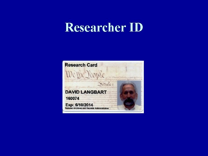 Researcher ID 