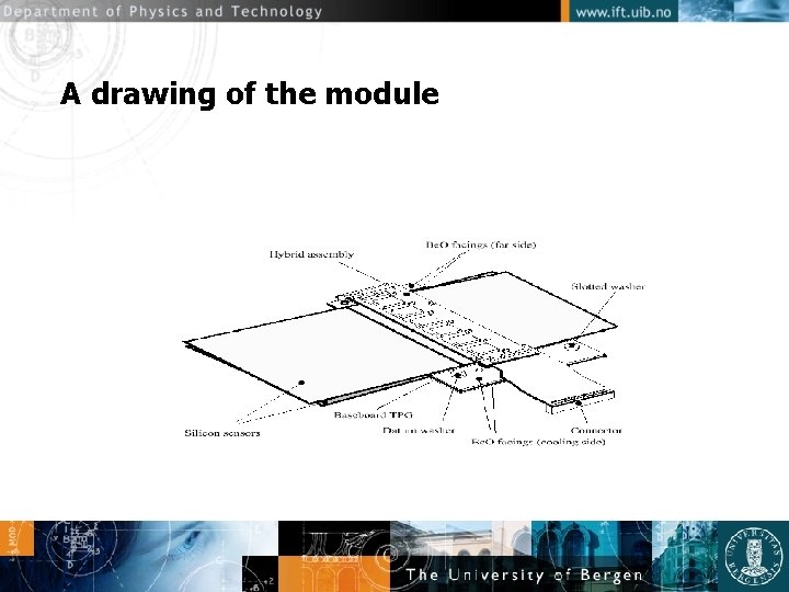 A drawing of the module 