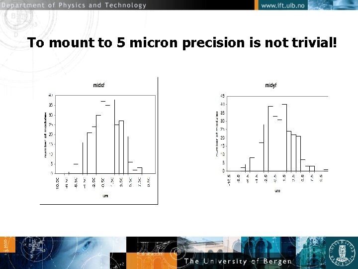 To mount to 5 micron precision is not trivial! 