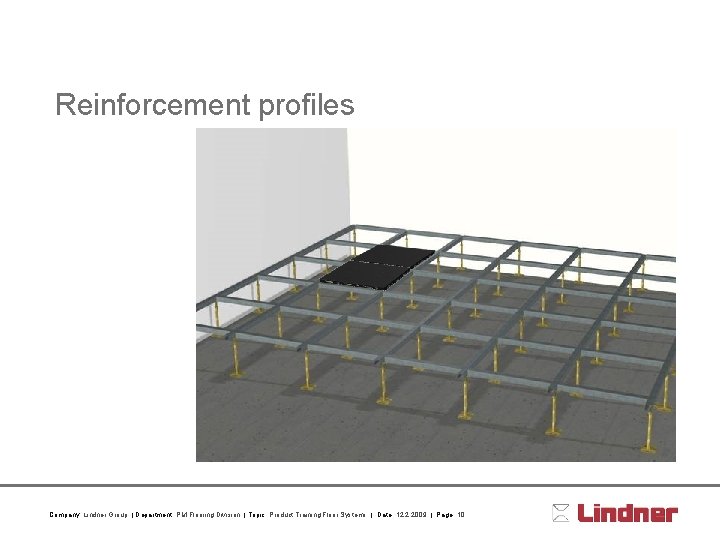 Reinforcement profiles Company: Lindner Group | Department: PM Flooring Division | Topic: Product Training