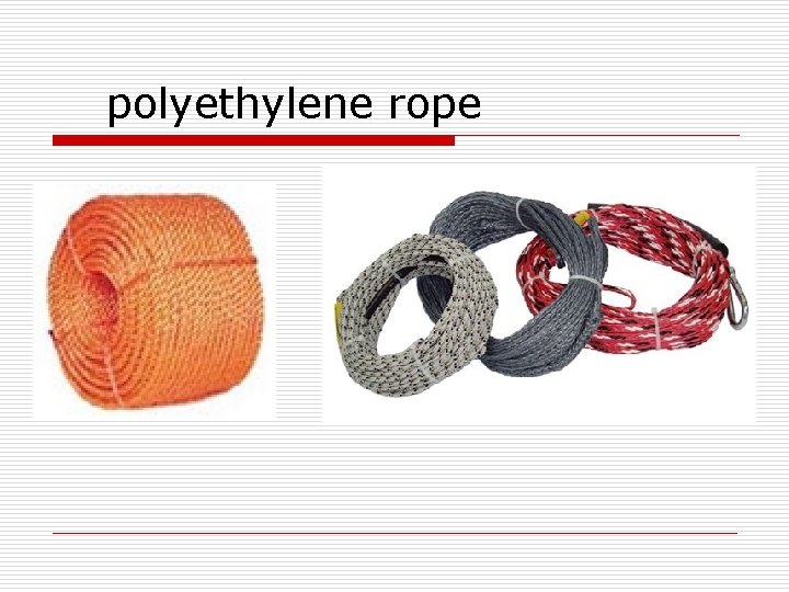 polyethylene rope 
