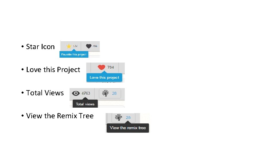 • Star Icon • Love this Project • Total Views • View the • Star Icon • Love this Project • Total Views • View the