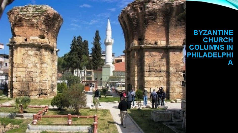 BYZANTINE CHURCH COLUMNS IN PHILADELPHI A 