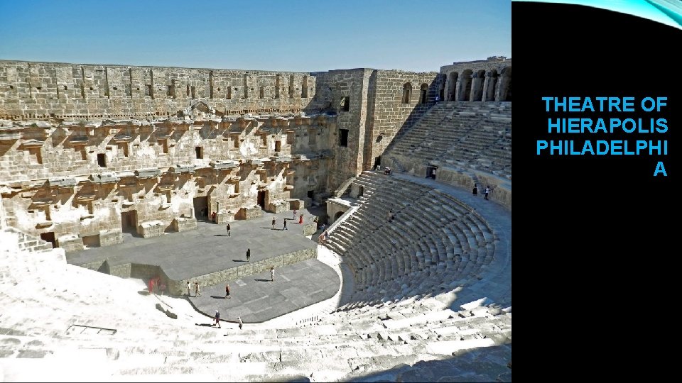 THEATRE OF HIERAPOLIS PHILADELPHI A 