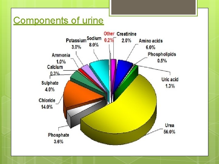 Components of urine 