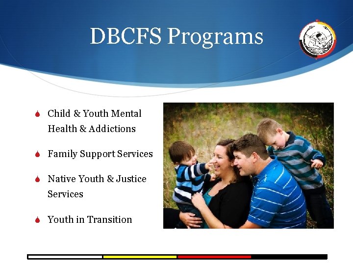 DBCFS Programs S Child & Youth Mental Health & Addictions S Family Support Services