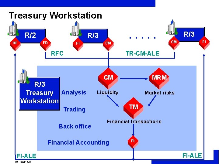 Treasury Workstation R/2 FD RF . . . R/3 FI CM RFC R/3 Treasury