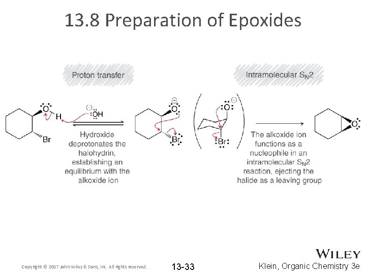 13. 8 Preparation of Epoxides Copyright © 2017 John Wiley & Sons, Inc. All