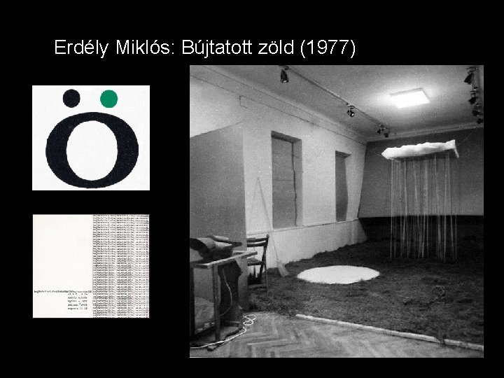 Erdély Miklós: Bújtatott zöld (1977) 