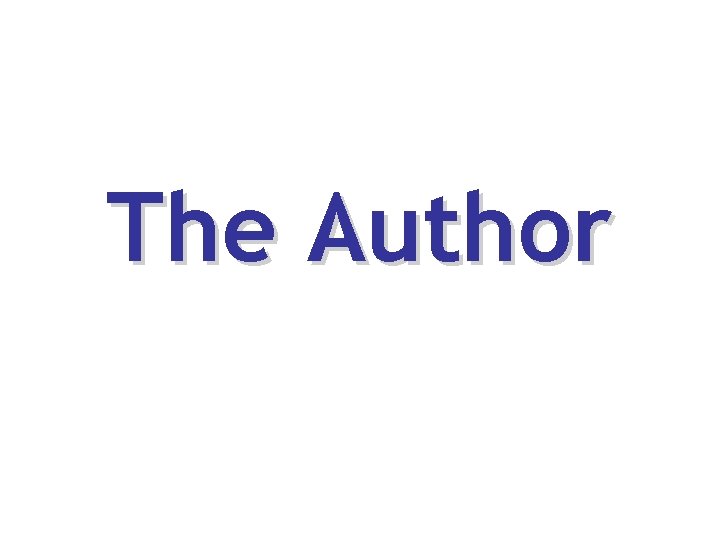 The Author 