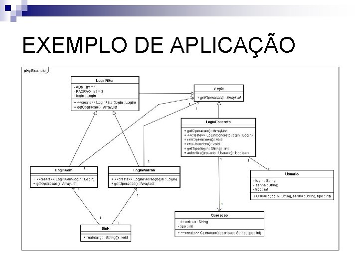 EXEMPLO DE APLICAÇÃO 