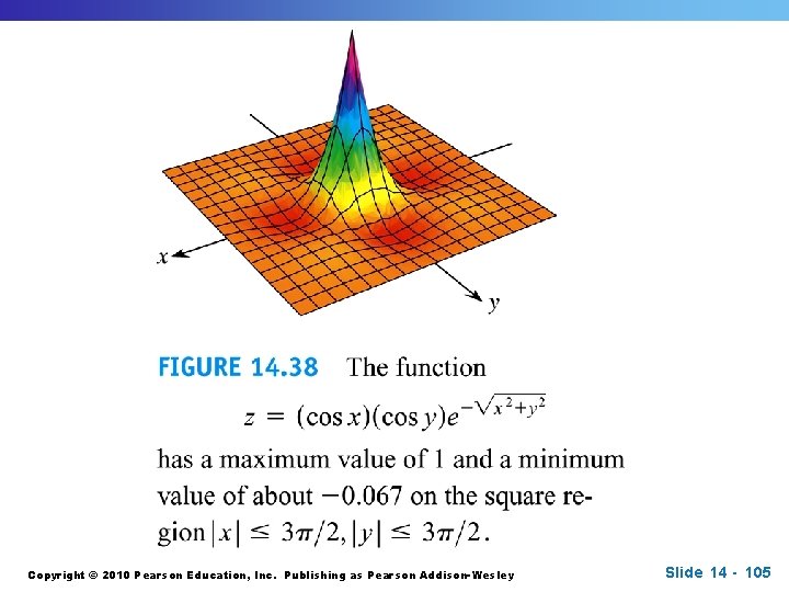 Copyright © 2010 Pearson Education, Inc. Publishing as Pearson Addison-Wesley Slide 14 - 105