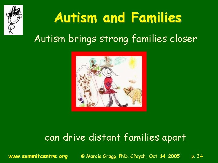 Autism and Families Autism brings strong families closer can drive distant families apart www.