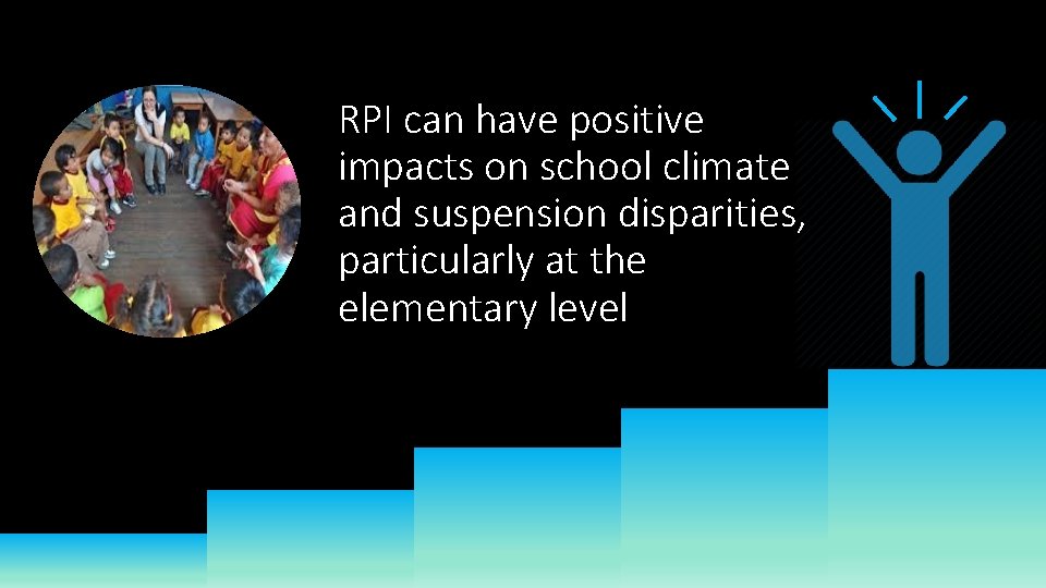 RPI can have positive impacts on school climate and suspension disparities, particularly at the