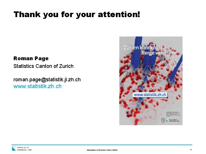 Thank you for your attention! Roman Page Statistics Canton of Zurich roman. page@statistik. ji.