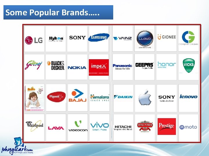 Some Popular Brands…. . 