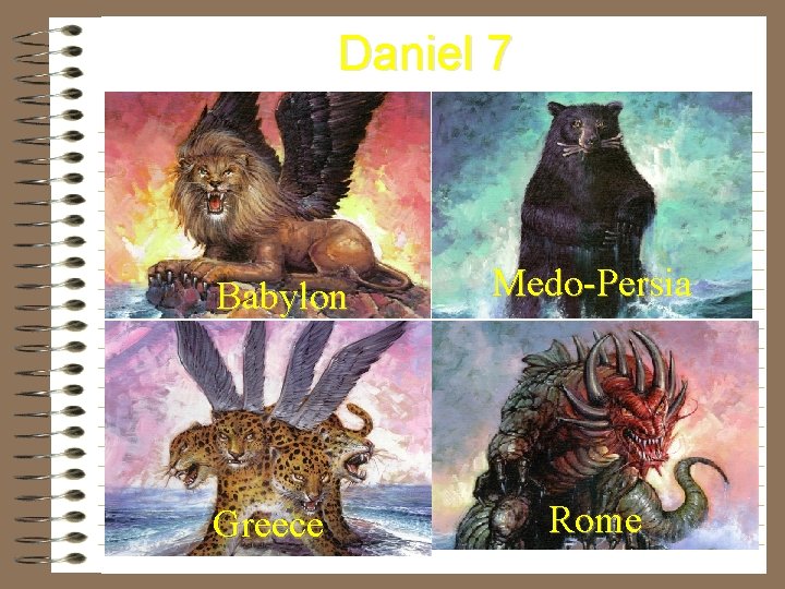Daniel 7 Babylon Greece Medo-Persia Rome Daniel 7 Babylon Greece Medo-Persia Rome