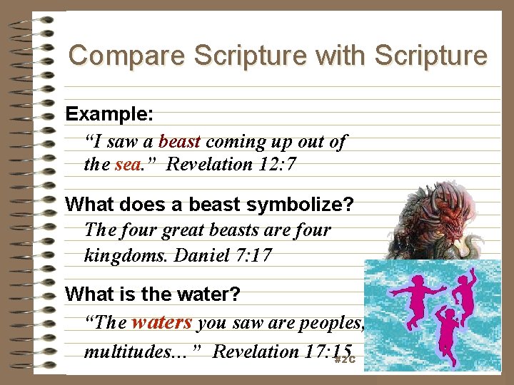Compare Scripture with Scripture Example: “I saw a beast coming up out of the Compare Scripture with Scripture Example: “I saw a beast coming up out of the