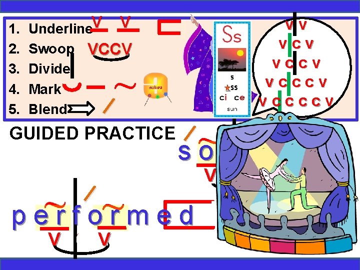 Underline. V V Swoop VCCV Divide Mark Blend ~ / GUIDED PRACTICE / vv